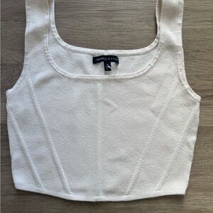 Kendall & Kylie Cream Crop Top